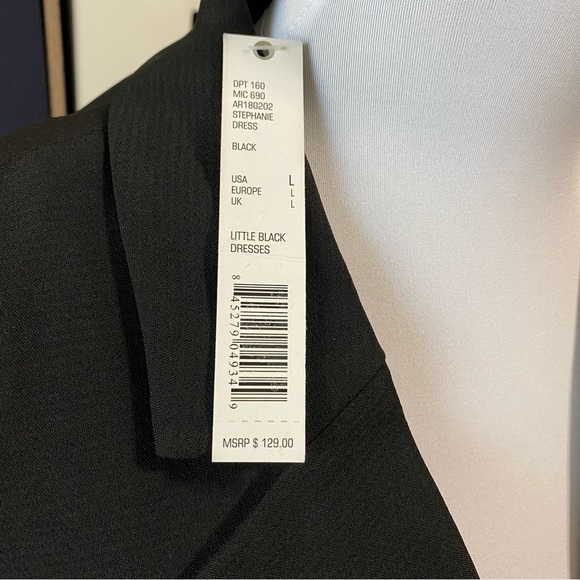 GIANNI Bini Stephanie black dress sleeveless NWT size large - Picture 14 of 14